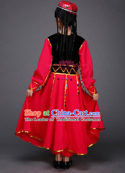 Traditional Chinese Yangge Fan Dancing Costume and Accessories