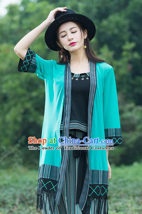 Traditional Ancient Chinese National Costume, Elegant Hanfu Cardigan Coat, China Tang Suit Cape, Upper Outer Garment Cloak Clothing for Women