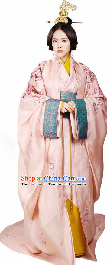 Traditional Ancient Chinese Elegant Aristocratic Female Costume, Chinese Han Dynasty Palace Young Lady Dress, Cosplay Chinese Television Drama Above The Clouds Princess Peri Imperial Empress Hanfu Trailing Embroidery Clothing for Women
