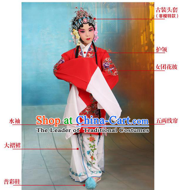 China Peking Opera Gifted Youth Man Costume Embroidered Robe Opera Costumes