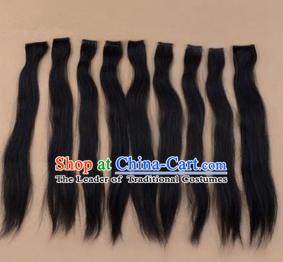 Chinese Ancient Opera Long Wig Beard, Traditional Chinese Beijing Opera Props Hair Do