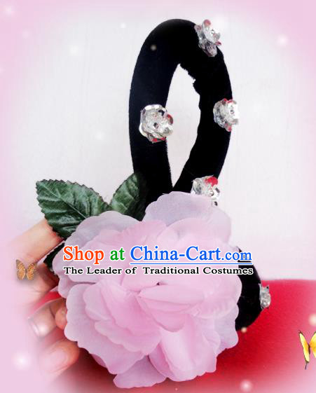 Traditional Chinese Peking Opera Hair Accessories, China Ancient Young Lady Handmade Wigs for Women