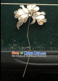 Traditional Chinese Ancient Classical Miao Silver Handmade Hair Accessories Little Hairpin Hair Fascinators for Women