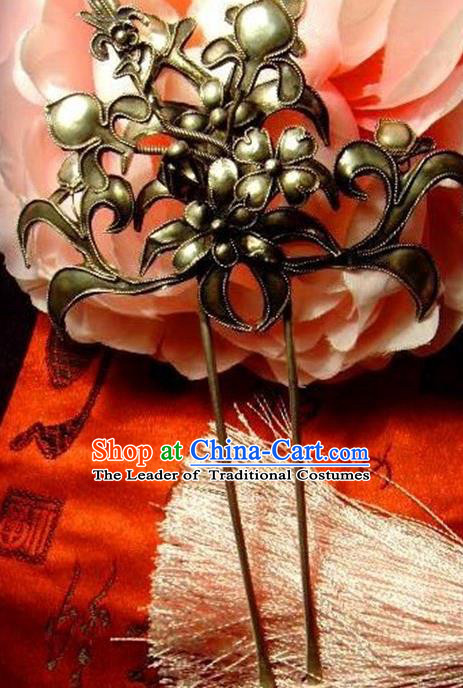 Traditional Handmade Chinese Ancient Classical Hair Accessories Barrettes Hairpins Hair Claw Hair Sticks for Women