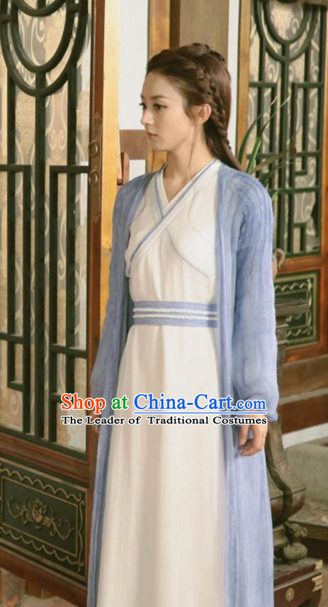 Traditional Chinese Northern and Southern Dynasties Female Costume, Princess Agents China Ancient Young Lady Swordswoman Clothing and Headpiece Complete Set