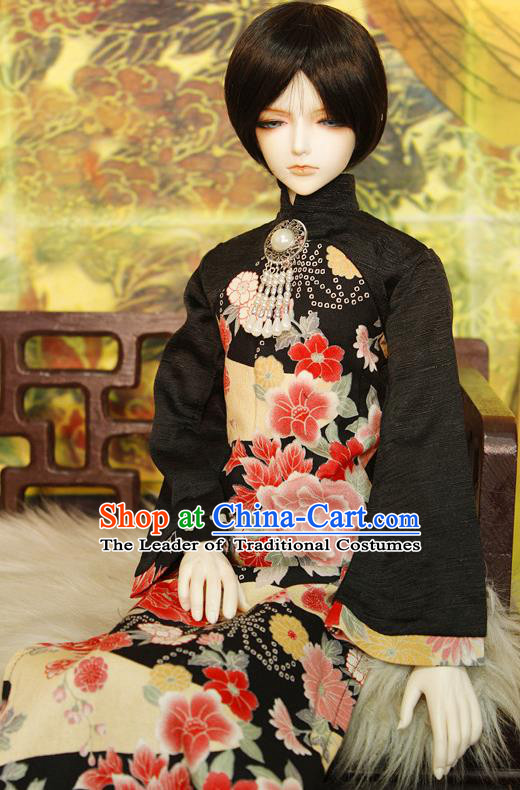 Top Grade Traditional China Ancient Young Lady Costumes Cheongsam, China Ancient Cosplay Printing Qipao Clothing for Adults and Kids