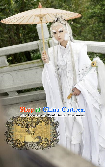 Top Grade Traditional China Ancient Cosplay Swordsman Costumes, China  Ancient Assassin Hanfu Clothing for Men