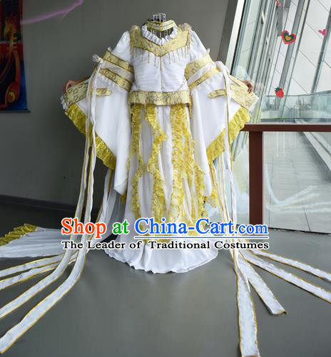 Top Grade Traditional China Ancient Palace Lady Princess Costumes, China Ancient Cosplay Imperial Consort Dress Clothing for Women
