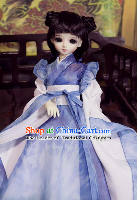 Top Grade Traditional China Ancient Fairy Costumes Complete Set, China Ancient Cosplay Tang Dynasty Princess Dress Hanfu Clothing for Adults and Kids
