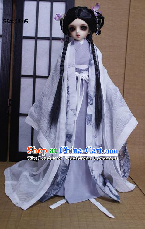 Top Grade Traditional China Ancient Palace Lady Costumes Complete Set, China Ancient Cosplay Han Dynasty Princess Dress Clothing for Adults and Kids