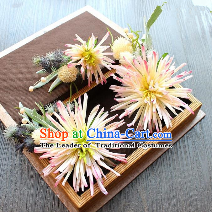 Chinese Ancient Style Hair Jewelry Accessories Hairpins Headwear Headdress Hair Fascinators for Women