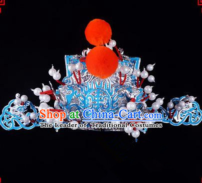 Traditional Chinese Ancient Peking Opera Accessories His Royal Highness Hat, Traditional Chinese Beijing Opera Prince King Headwear