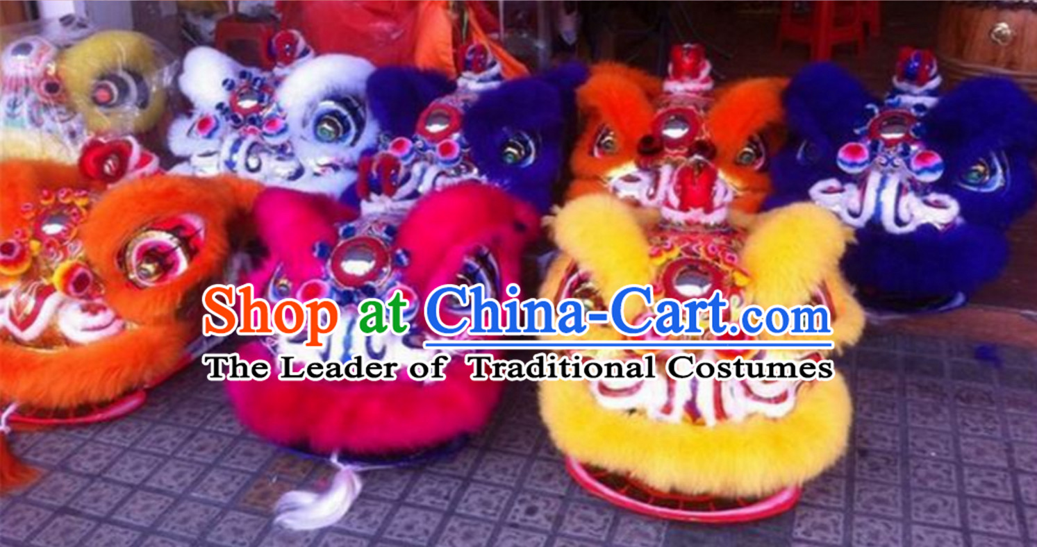 Top Chinese Red Lion Dance Equipment Complete Set Set for Big Events and Festivals