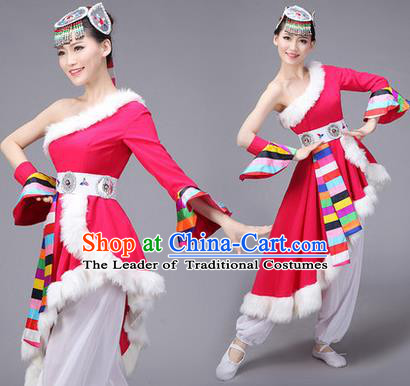 Traditional Chinese Yangge Fan Dancing Costume Modern dancing Dress Clothing