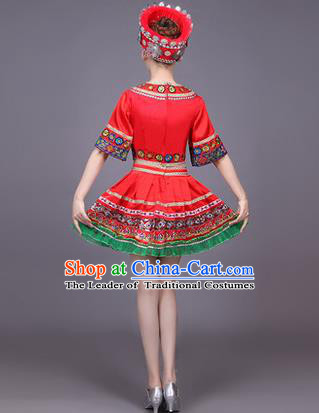 Traditional Chinese Yangge Fan Dancing Costume Modern dancing Dress Clothing
