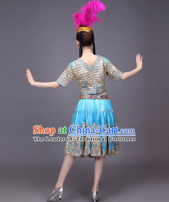 Traditional Chinese Yangge Fan Dancing Costume Modern dancing Dress Clothing