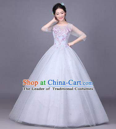 Traditional Chinese Yangge Fan Dancing Costume Modern dancing Dress Clothing