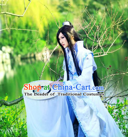 Chinese Ancient Cosplay Costumes Chinese Traditional Embroidered Clothes Ancient Chinese Cosplay Swordsman Knight Costume