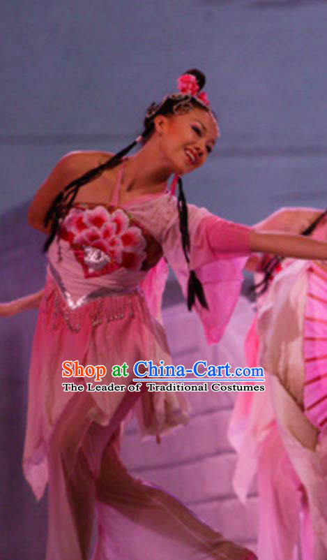 Traditional Chinese Yangge Fan Dancing Costume Modern dancing Dress Clothing