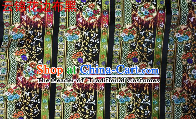 Asian Chinese Traditional Embroidery Satin Silk Fabric, Top Grade Green Nanjing Brocade Tang Suit Hanfu Fabric Cheongsam Cloth Material