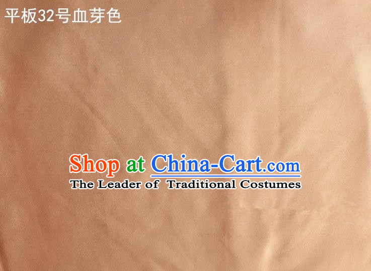 Asian Chinese Traditional Satin Solid Color Silk Fabric, Top Grade Nanjing Brocade Tang Suit Hanfu Carnation Fabric Cheongsam Cloth Material