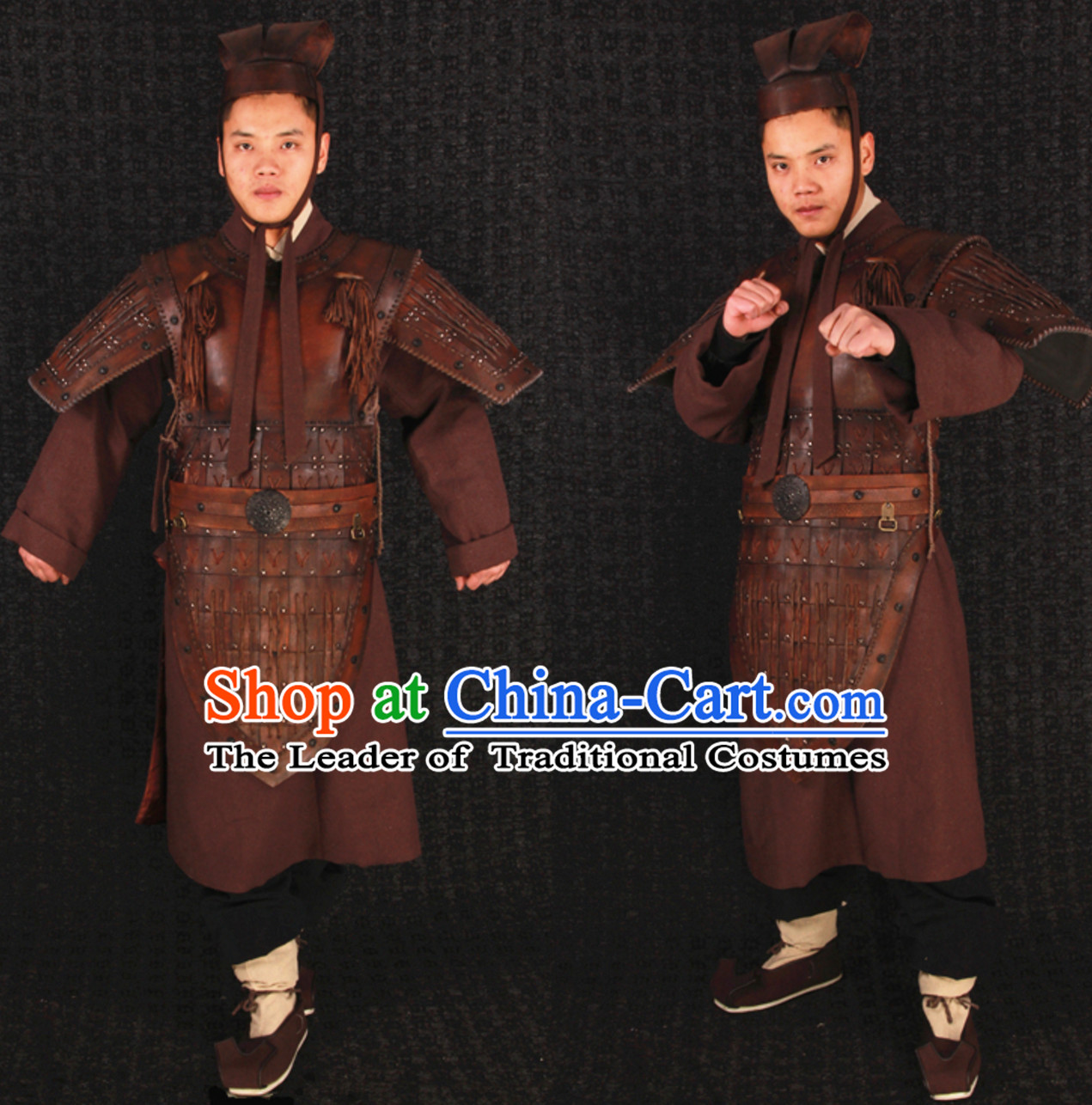 Top Traditional Ancient Chinese Knight General Armor Costumes Complete Set