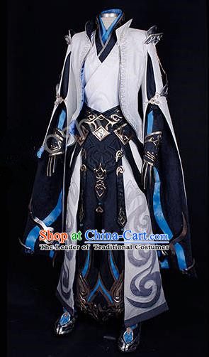 Chinese Ancient Cosplay Costumes Chinese Traditional Embroidered Clothes Ancient Chinese Cosplay Swordsman Knight Costume