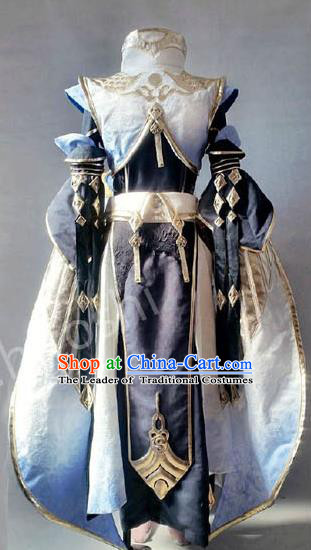 Chinese Ancient Cosplay Costumes Chinese Traditional Embroidered Clothes Ancient Chinese Cosplay Swordsman Knight Costume