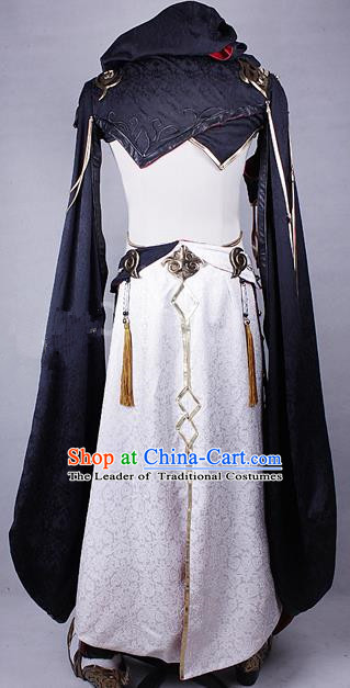 Chinese Ancient Cosplay Costumes Chinese Traditional Embroidered Clothes Ancient Chinese Cosplay Swordsman Knight Costume