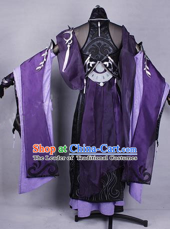 Chinese Ancient Cosplay Costumes Chinese Traditional Embroidered Clothes Ancient Chinese Cosplay Swordsman Knight Costume