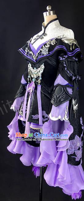 Chinese Ancient Cosplay Costumes Chinese Traditional Embroidered Clothes Ancient Chinese Cosplay Swordsman Knight Costume