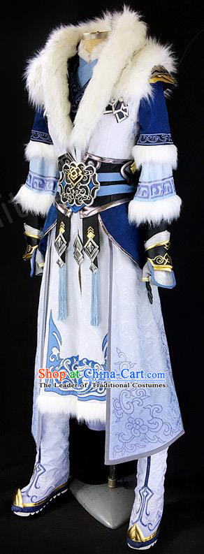 Chinese Ancient Cosplay Costumes Chinese Traditional Embroidered Clothes Ancient Chinese Cosplay Swordsman Knight Costume