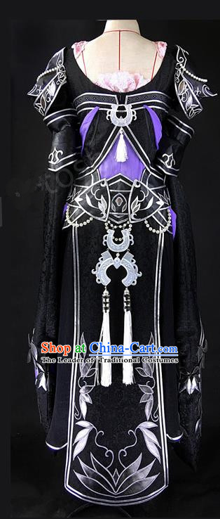 Chinese Ancient Cosplay Costumes Chinese Traditional Embroidered Clothes Ancient Chinese Cosplay Swordsman Knight Costume