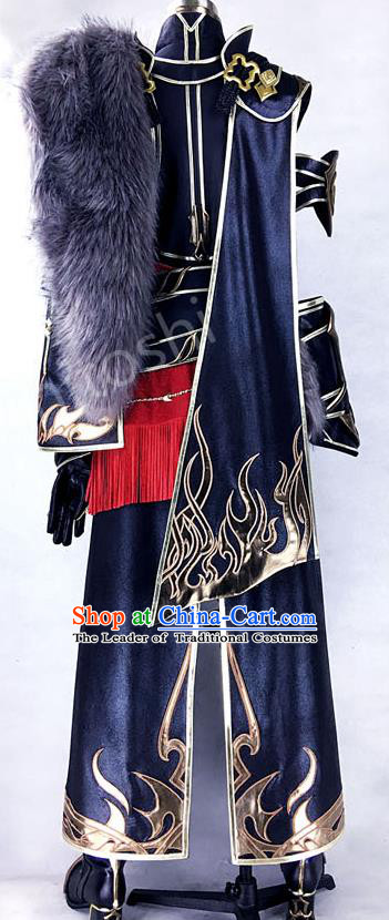 Chinese Ancient Cosplay Costumes Chinese Traditional Embroidered Clothes Ancient Chinese Cosplay Swordsman Knight Costume