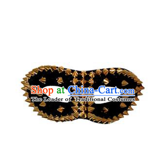 Top Grade Halloween Masquerade Accessories Mask, Brazilian Carnival Black Rivet Mask for Men