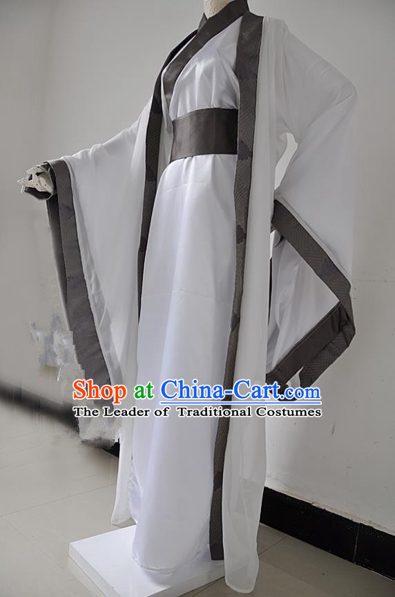 Chinese Ancient Cosplay Swordsman Costumes, Chinese Traditional Clothing Chinese Cosplay Knight Robe Costume for Men