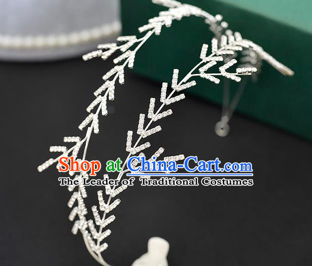Top Grade Handmade Chinese Classical Hair Accessories Princess Wedding Crystal Hair Clasp Hair Stick Bride Headwear for Women