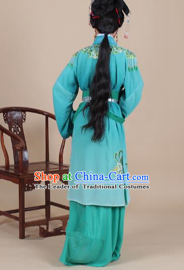 Traditional China Beijing Opera Niche Costume Gifted Scholar Embroidered Robe and Hat Ancient Chinese Peking Opera Embroidery Clothing