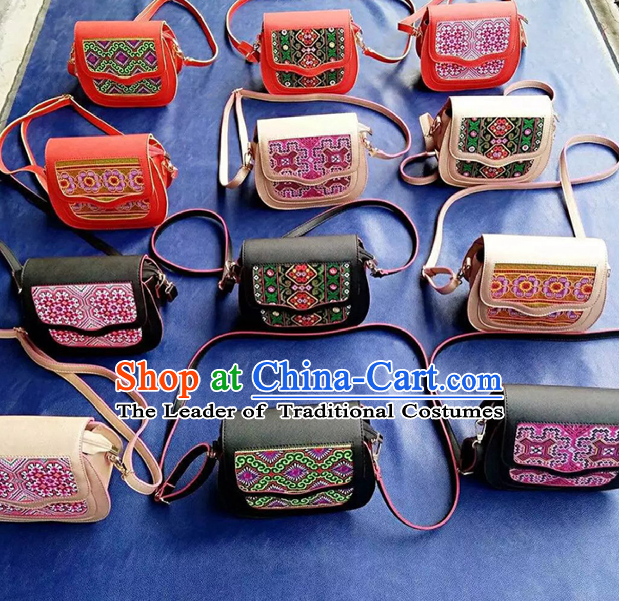 Traditional Handmade Hmong Women Hmoob Minority Bags Miao Ethnic Bag Handbag