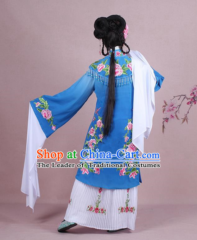 Traditional China Beijing Opera Niche Costume Gifted Scholar Embroidered Robe and Hat Ancient Chinese Peking Opera Embroidery Clothing