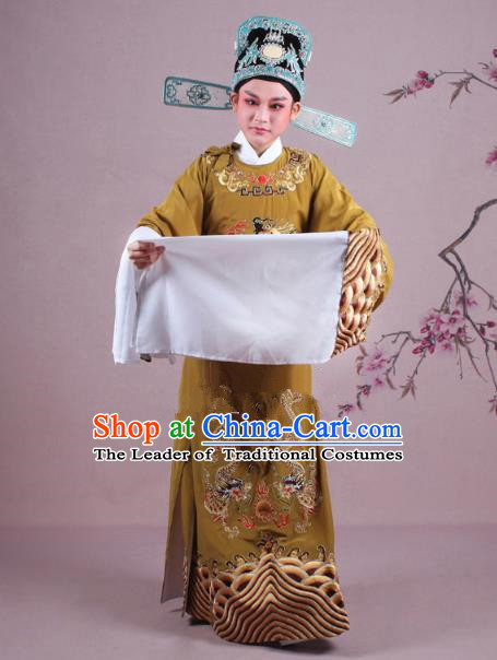 Traditional China Beijing Opera Niche Costume Gifted Scholar Embroidered Robe and Hat Ancient Chinese Peking Opera Embroidery Clothing