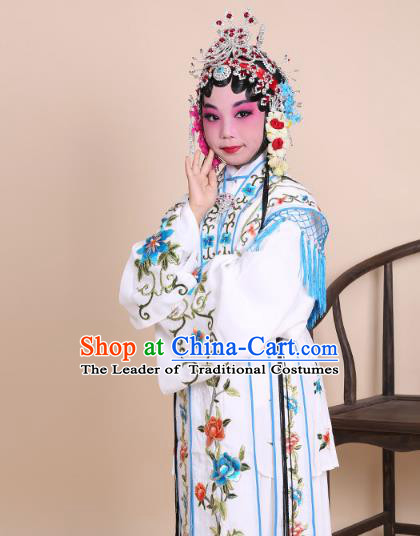 Traditional China Beijing Opera Niche Costume Gifted Scholar Embroidered Robe and Hat Ancient Chinese Peking Opera Embroidery Clothing