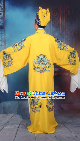 Traditional China Beijing Opera Niche Costume Gifted Scholar Embroidered Robe and Hat Ancient Chinese Peking Opera Embroidery Clothing