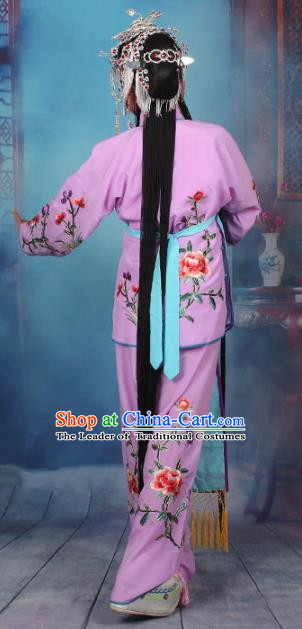 Traditional China Beijing Opera Niche Costume Gifted Scholar Embroidered Robe and Hat Ancient Chinese Peking Opera Embroidery Clothing