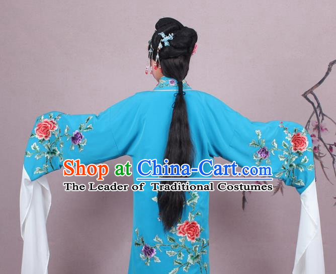 Traditional China Beijing Opera Niche Costume Gifted Scholar Embroidered Robe and Hat Ancient Chinese Peking Opera Embroidery Clothing