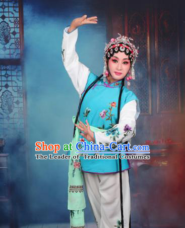 Traditional China Beijing Opera Niche Costume Gifted Scholar Embroidered Robe and Hat Ancient Chinese Peking Opera Embroidery Clothing