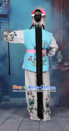 Traditional China Beijing Opera Niche Costume Gifted Scholar Embroidered Robe and Hat Ancient Chinese Peking Opera Embroidery Clothing