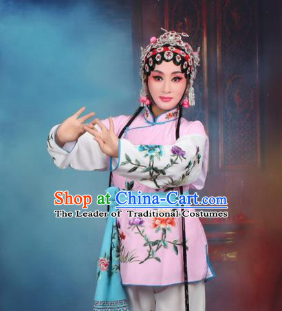 Traditional China Beijing Opera Niche Costume Gifted Scholar Embroidered Robe and Hat Ancient Chinese Peking Opera Embroidery Clothing