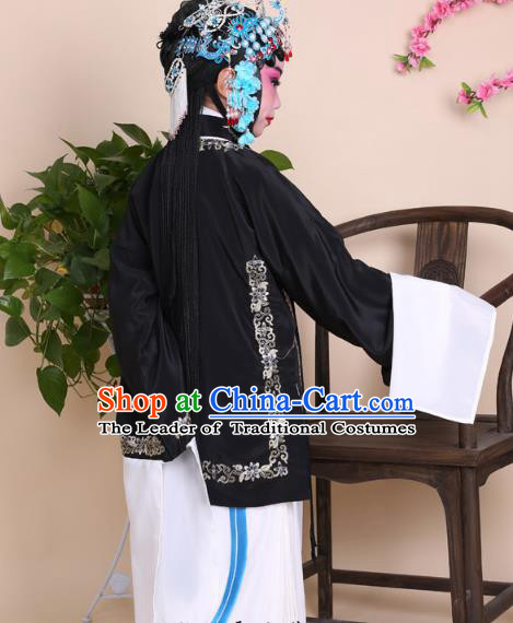 Traditional China Beijing Opera Niche Costume Gifted Scholar Embroidered Robe and Hat Ancient Chinese Peking Opera Embroidery Clothing