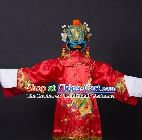 Traditional China Beijing Opera Niche Costume Gifted Scholar Embroidered Robe and Hat Ancient Chinese Peking Opera Embroidery Clothing